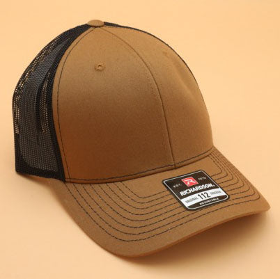 Carmel/Black Richardson 112 Snapback Trucker Hat