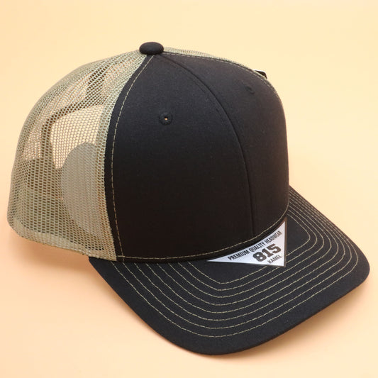 Kamel 815 Black/Olive Mesh Trucker Hat