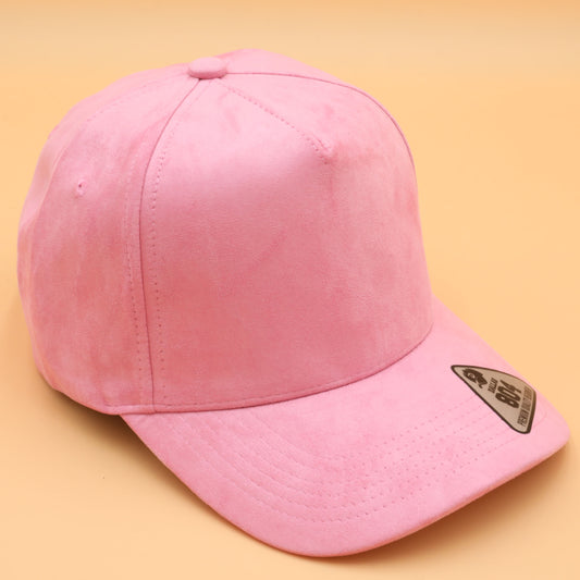 Pink Suede Dallas 804 5-Panel Ball Cap