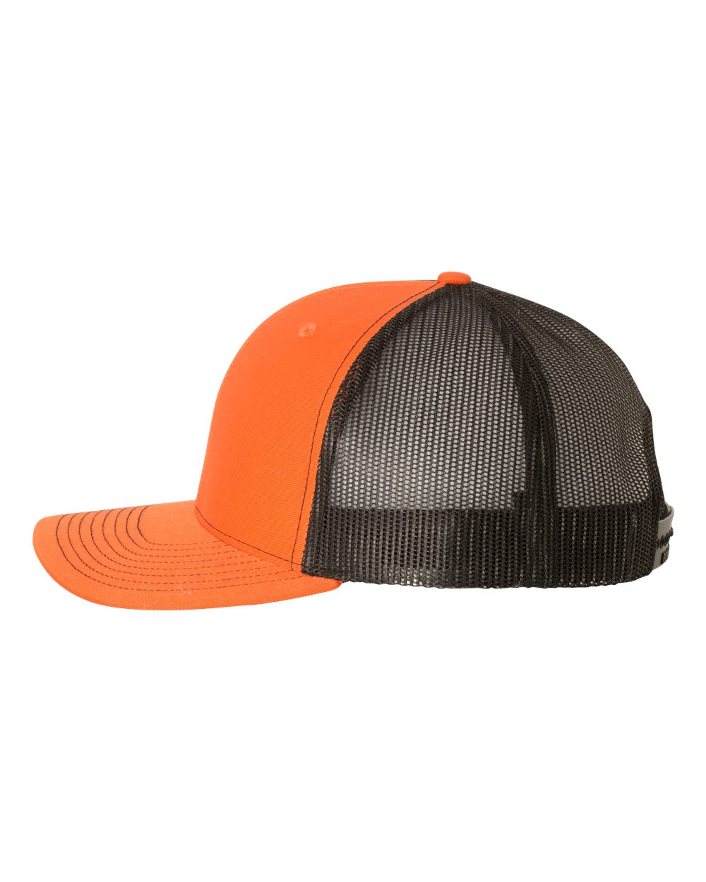 Orange/Black Richardson 112 Snapback Trucker Hat