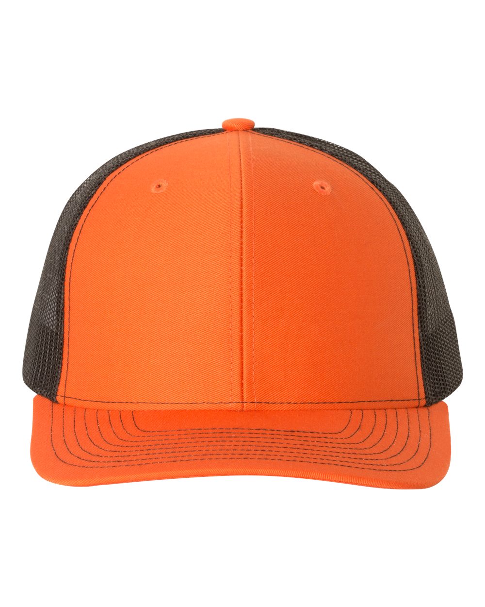 Orange/Black Richardson 112 Snapback Trucker Hat